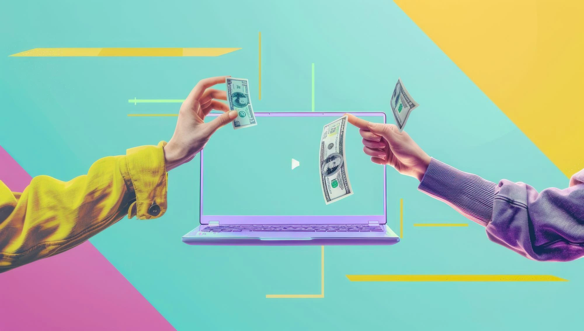 فرآیند تسهیم پرداخت و واریز مستقیم در آموزش آنلاین پرداخت دیجیتال و انتقال وجه از طریق سیستم آنلاین